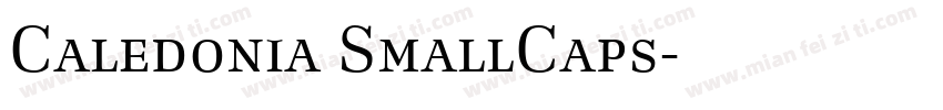 Caledonia SmallCaps字体转换